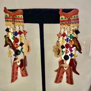 Vintage “Country Western” Theme Earrings-Boutique